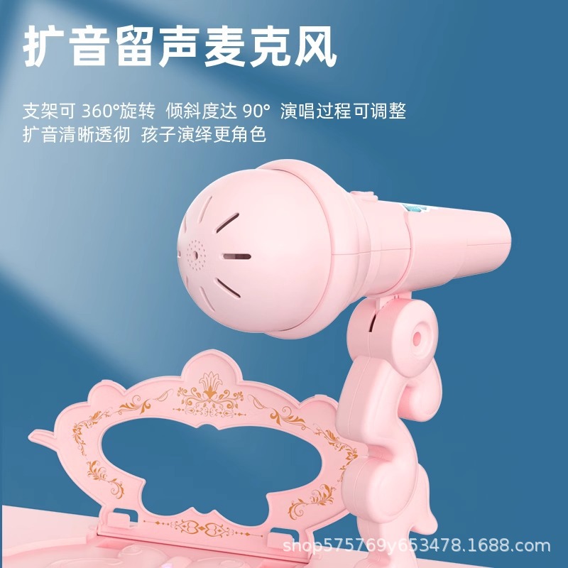 Children's Multifunctional Music Electronic Keyboard with Microphone for Beginners Home Piano Early Education Musical Instrument Wholesale Birthday Gift