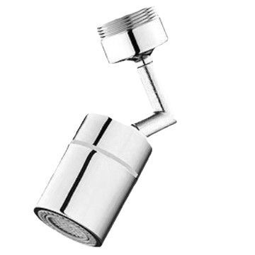 Universal Faucet Extender with Rotating Splash-Proof Faucet Head for Home Kitchen Use