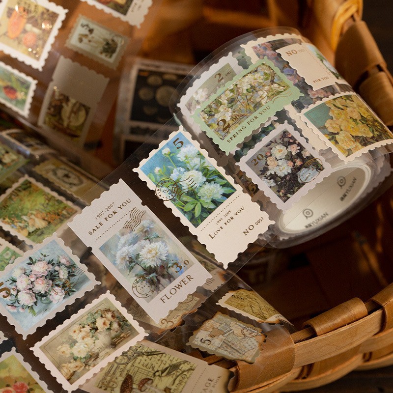 Ретро золотая марка, лента, материал для детского альбома, декор, ручная работа, наклейка для запечатывания открыток