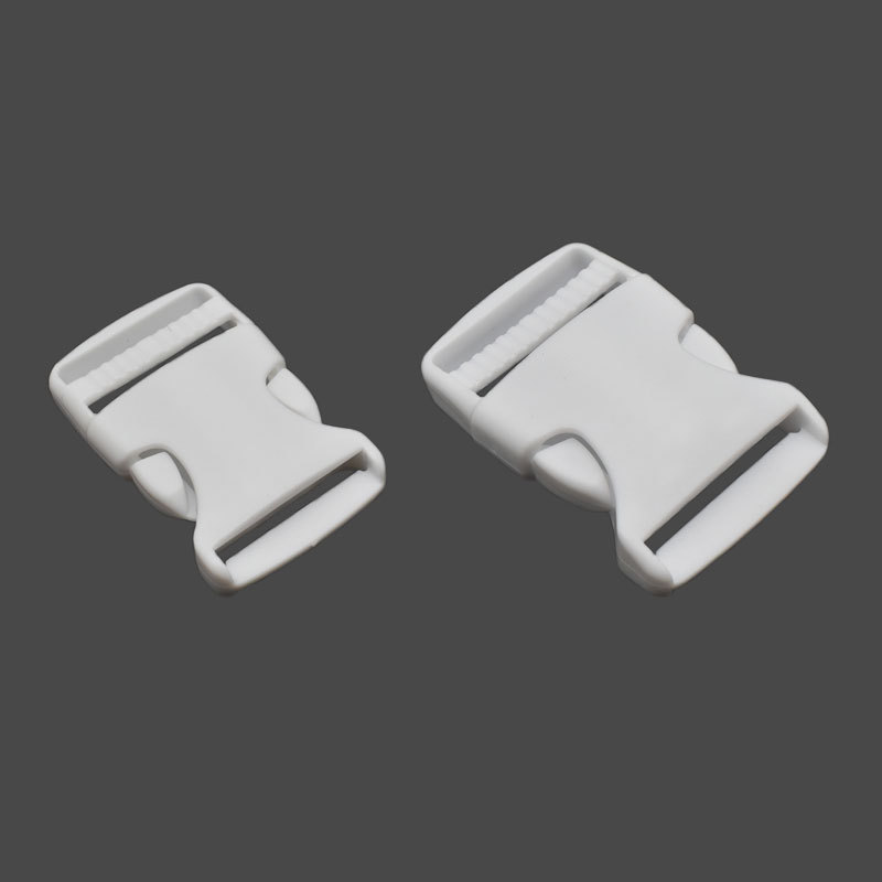 Ready Supply of White Pom Plastic Buckle Safety Buckle Buckle Backpack Adjustment Buckle Complete Specifications