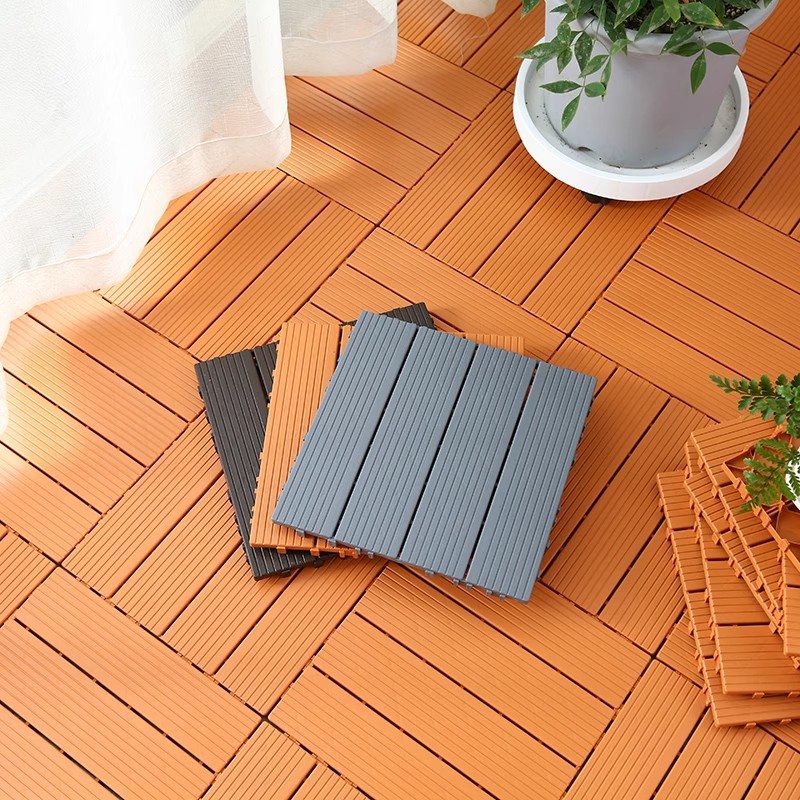 New Plastic Floor Pvc Self-Laying Splicing Floor Outdoor Courtyard Balcony Floor Anti-Corrosion Plastic Assembled Floor