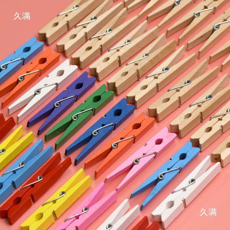 Hemp Rope Wooden Clip Creative Log Decorative Clip Photo Clip Towel Clip Clothes Bed Sheets Clip Storage Clip