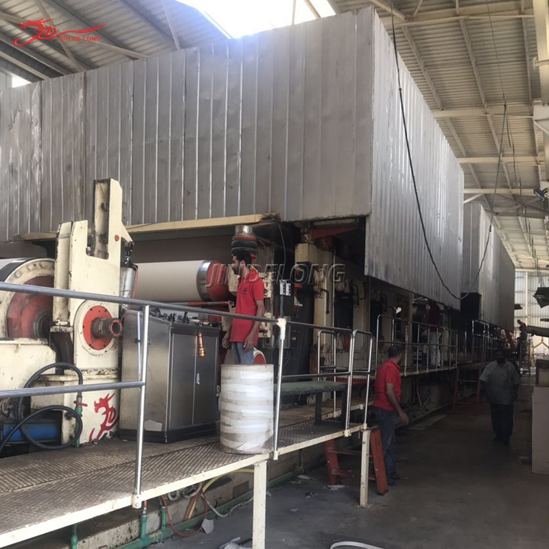 Automatic Corrugated Paper Raw Paper Making Machine Cartonboard Equipment Waste Carton Recycling Support Customization