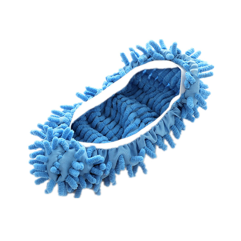 Factory wholesale floor cleaning removable and washable mop shoes chenille lazy mop shoes cover mop cover