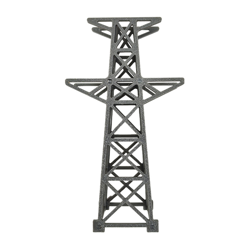 DIY Micro Landscape 1/150 Scale Mini Artificial Wire Tower Model Electric High-Voltage Tower Cable Wine Glass