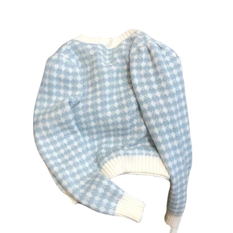 Soft and Waxy Small Fragrant Style Knitted Jacket Women's Short Sweater Cardigan Outer Wear Girly Women's Sweater Slimming Look and Whitening