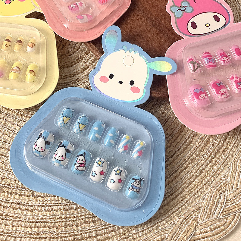 Children's Nail Art Patch Girls Nail Art Cute Wear Armor Reusable Removable Nail Art Patch Wholesale