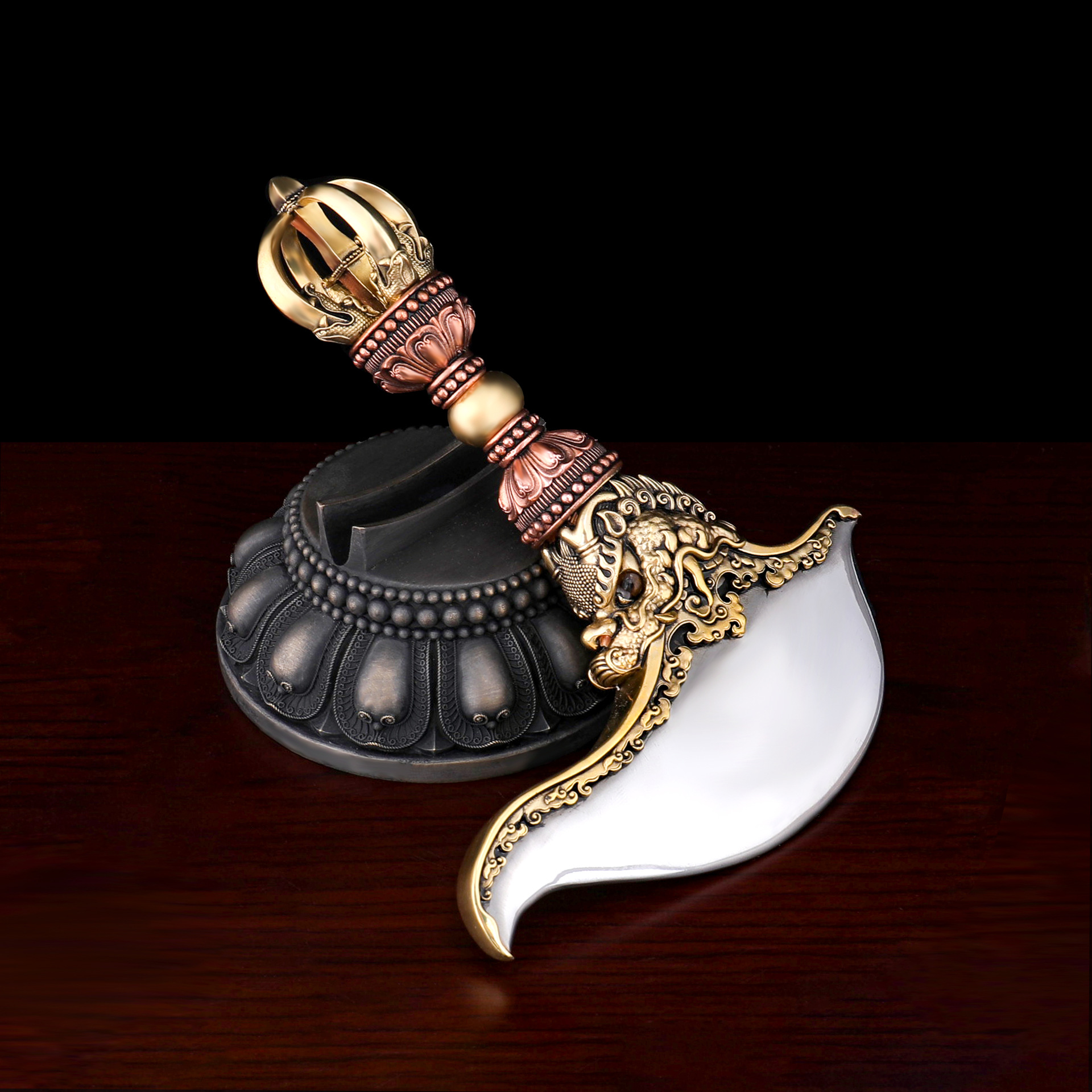 Xizang King Kong Knives Xizang Dedorings Nepal Dedorings Upper Copper Lower Iron Diamond Pestle Ornaments
