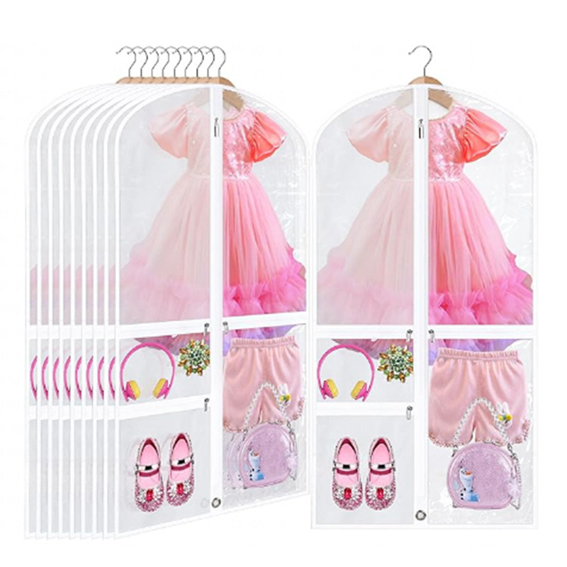 Прозрачный чехол для одежды PEVA, с окном, для детской одежды