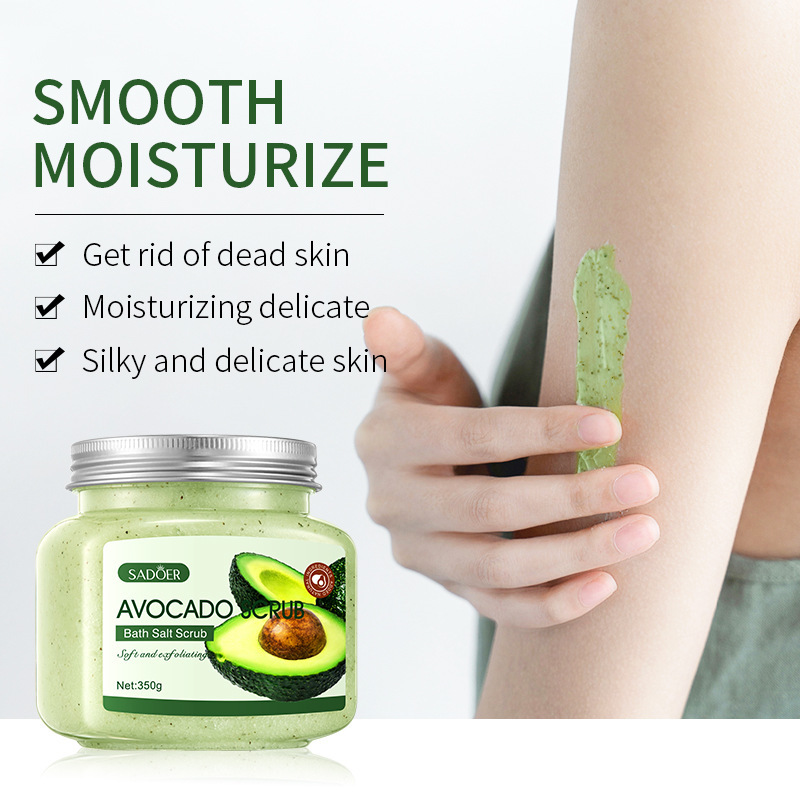 Cross-Border Spot Scrub Series Sadoer Exfoliating Fruit Moisturizing Bath Salt Scrub Foreign Trade Factory Direct Sales