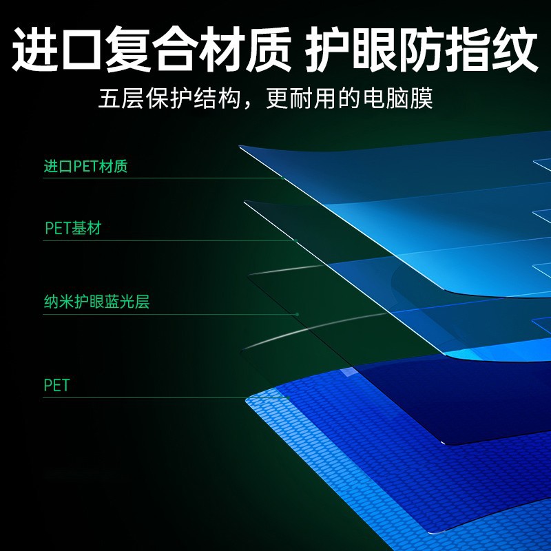 llano Green Giant Eye Protection Computer Screen Acrylic Hanging 17-27 "Anti-Blue Light Protection Screen