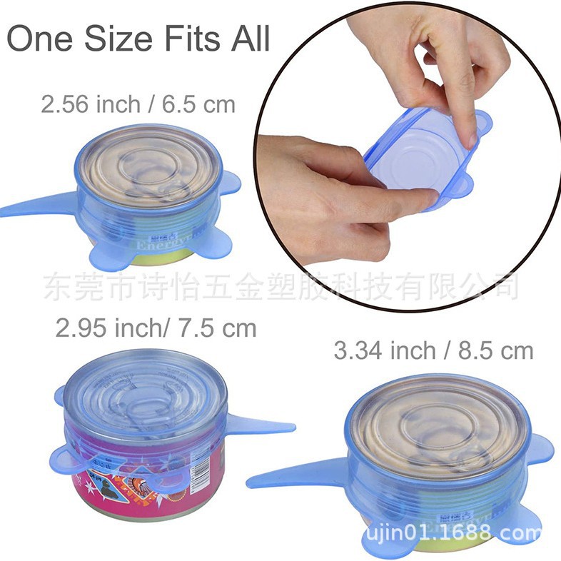 Новая силиконовая крышка для консервов, многофункциональная, 6.5см