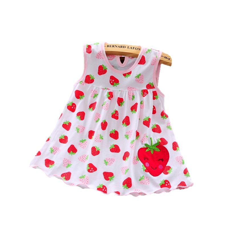 Factory supply and sale of a cross-border 0-1 year old baby dress children's dress women's cotton princess dress summer