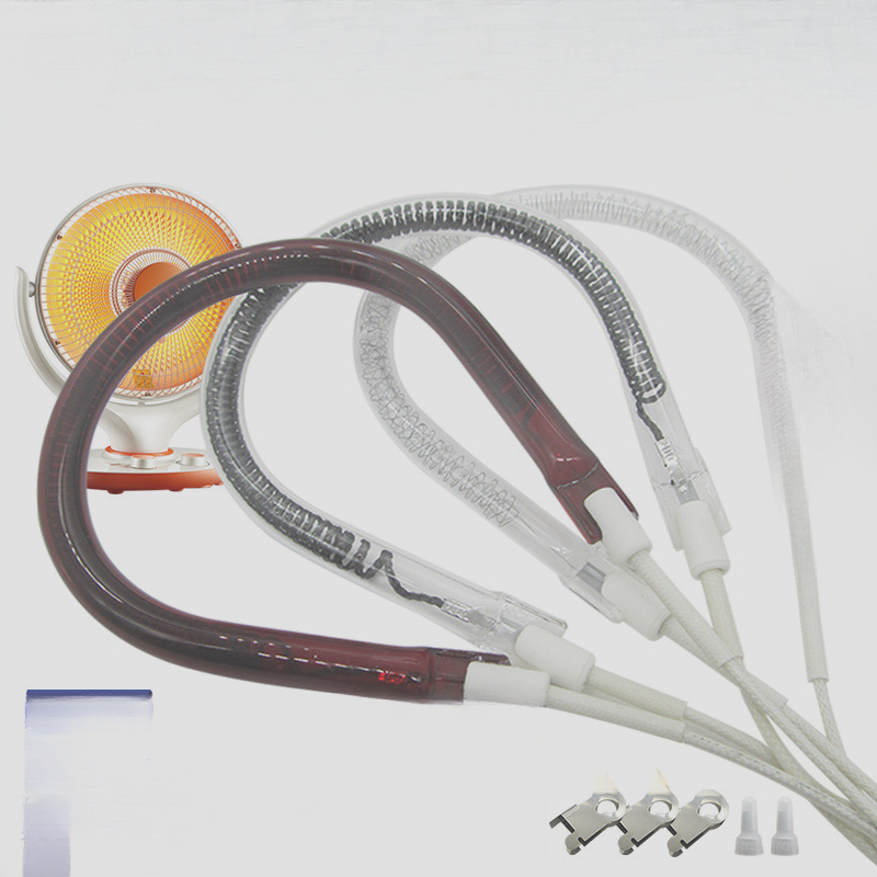 Небольшая солнечная нагревательная трубка обогреватель лампа галогеновая в форме груши углеродное волокно электрическая нагревательная вентиляция