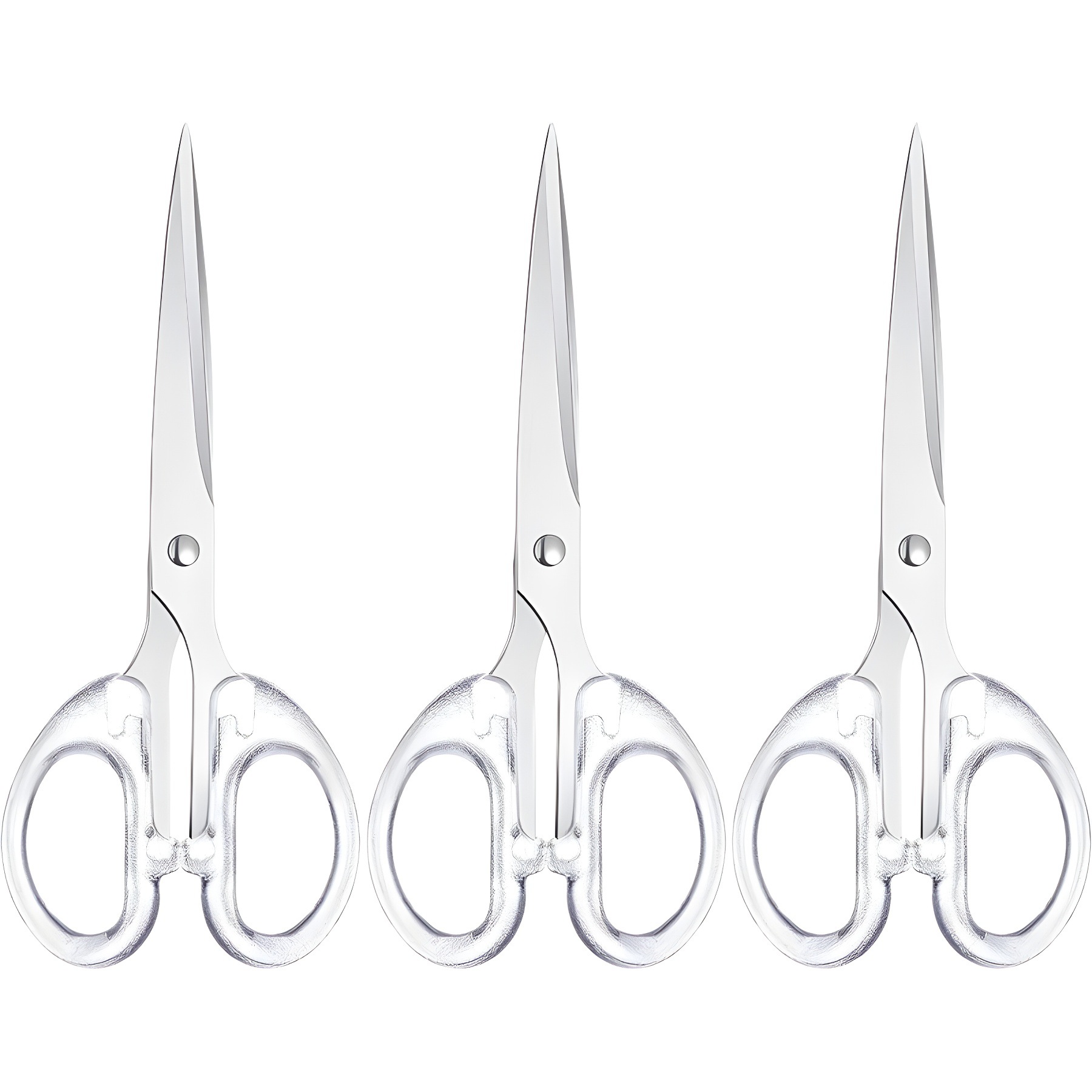 Frosted Transparent Scissors for Home Office Special Student Stationery Box Opener Handmade Thickeneded Stainless Steel Hand Scissors