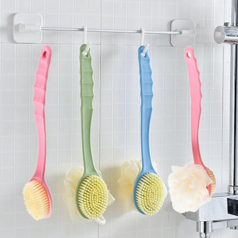 Double-sided bath brush back rubbing does not require long handle brush soft hair double-sided bath brush mud rubbing ash rubbing bath brush back artifact