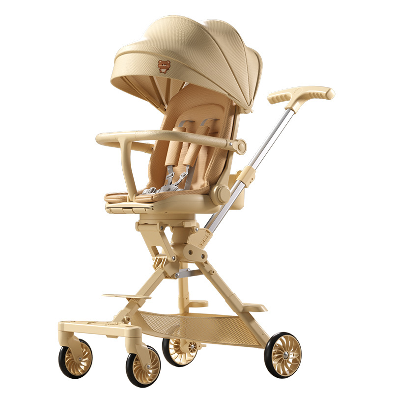 Children's Baby Stroller Baby Walking Artifact Foldable Sitting Lying Baby Pocket Car Lightweight Simple Trolley