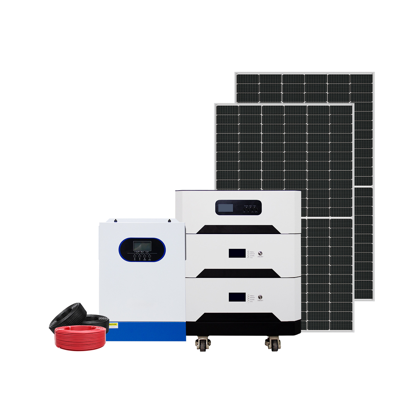 Household Solar Photovoltaic Power Generation System Complete Set of 220V and Off-Grid Energy Storage Reverse Control All-In-One Machine for Air Conditioning Power Supply