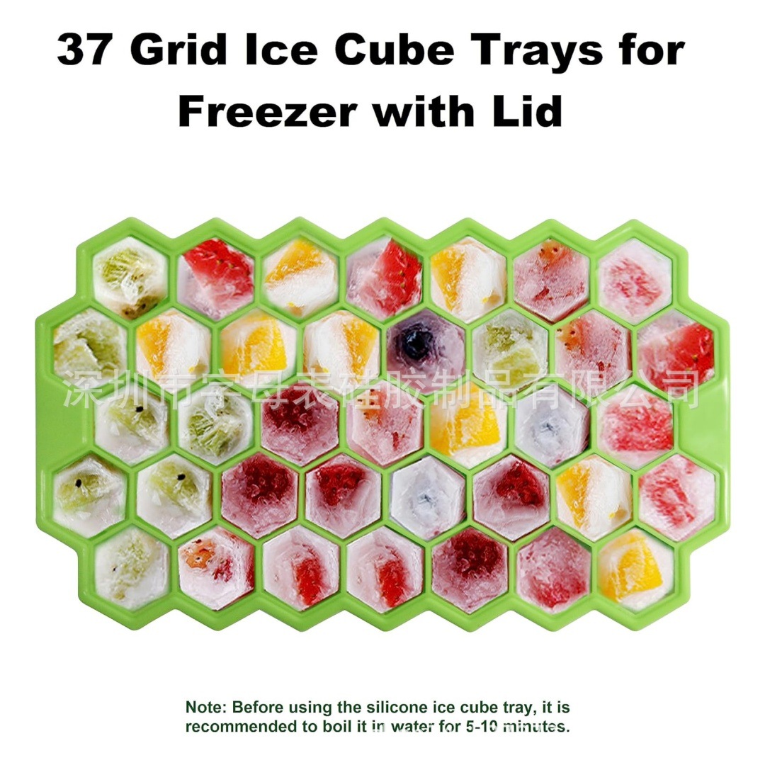 37 grid silicone honeycomb ice tray creative home honeycomb ice tray easy demoulding stackable ice tray mold wholesale