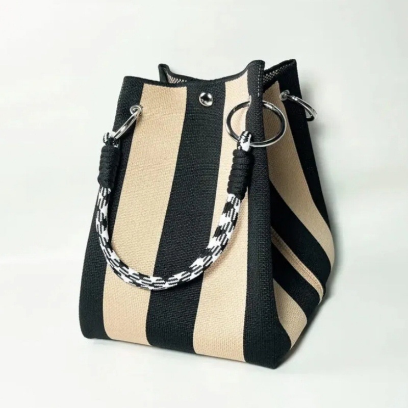 Japanese and Korean New Style Knitted Handbag Portable Work Outing Large Capacity Tote Commuting Small Square Bag