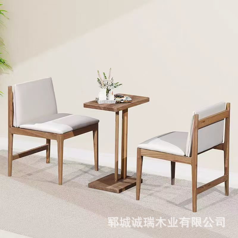 Стол для молочного чая из старого вяза, для внутреннего бара, досуг, кунг-фу, современный простой стол из массива дерева, маленький кофейный стол, стол для восьми бессмертных, обеденный стул