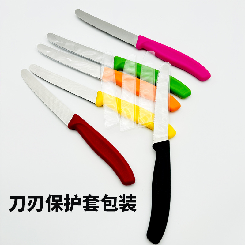 Cross-border Stainless Steel Steak Knife Serrated Western Knife Restaurant Hotel Tableware Camping Western Steak Knife in stock