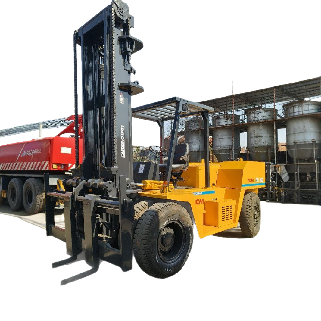 Foreign Trade Direct Sales Second-Hand Japanese Tcm Fd160 16-Ton 2-Door Forklift Original Imported Machine in Good Condition