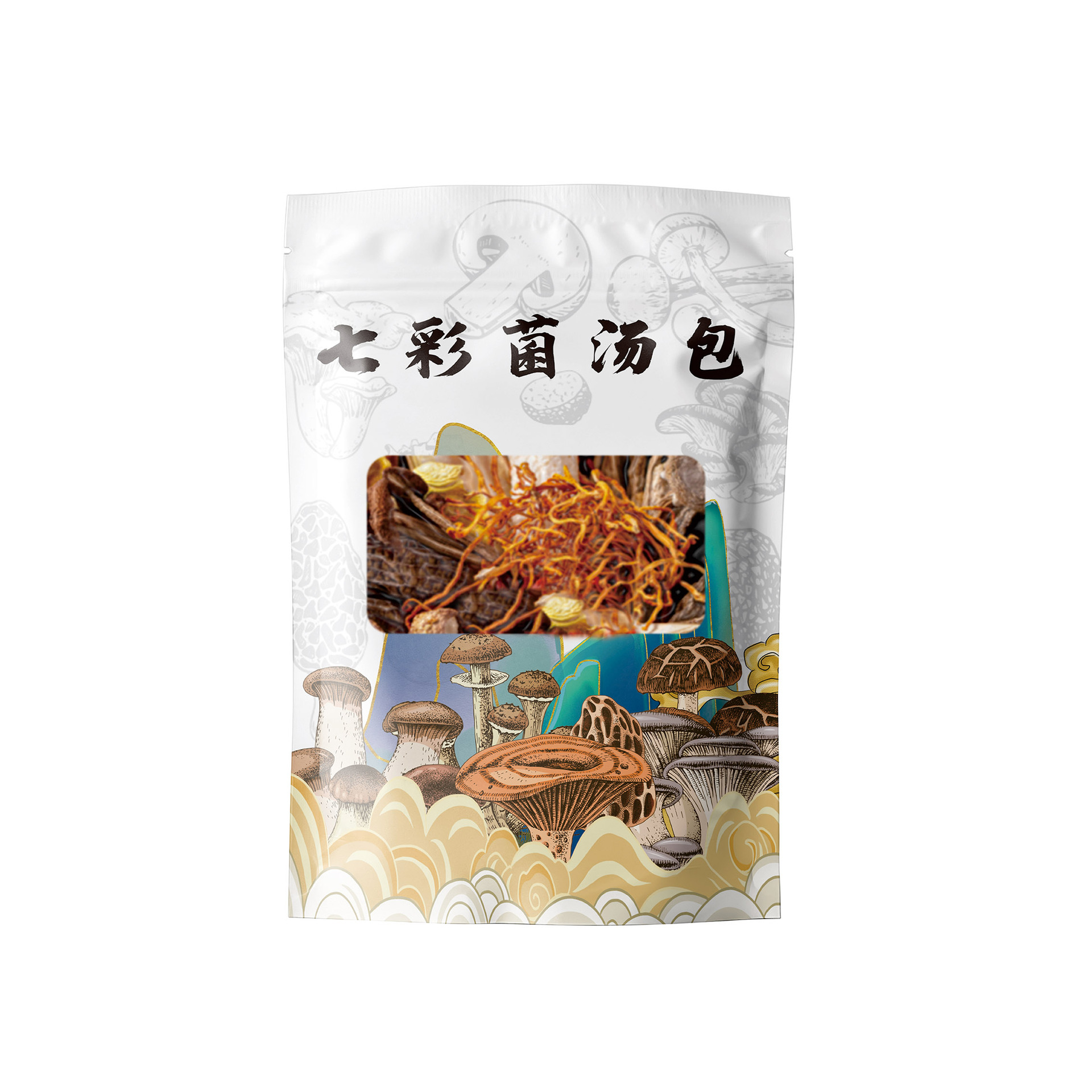 Yunnan Colorful Mushroom Packs, Mushroom Soup Packs, Dry Goods Wholesale, Reindeer Antler Mushrooms, Morel Mushrooms, Tea Tree Mushrooms, Mushroom Packs for Soup, Mushroom Packs for Soup