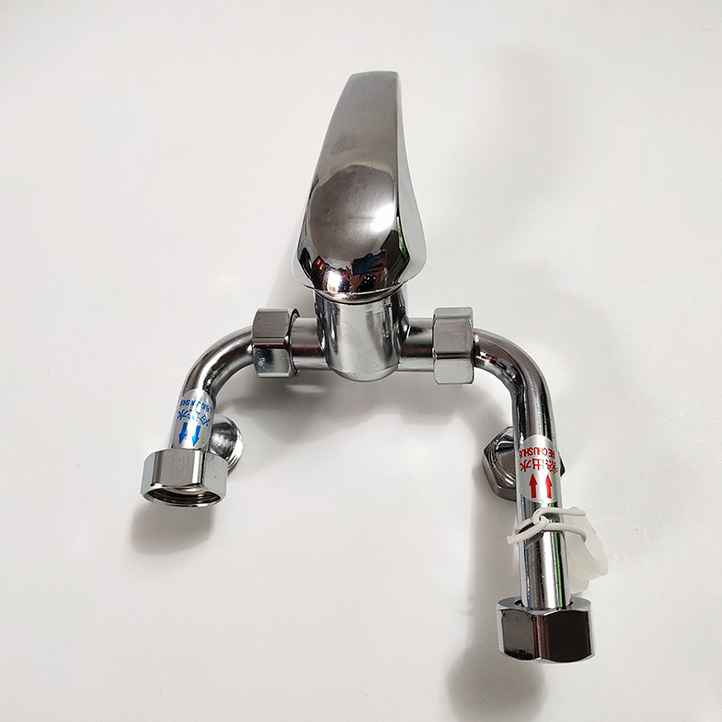 Electric Water Heater Mixing Valve U-Shaped Mixing Faucet Hot and Cold Mixing Valve Electroplated Hanging Shower Switch New Model