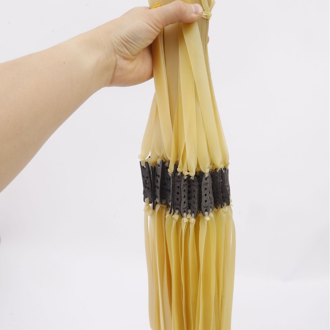 Резинка плоская с зауженным концом Precision-Tied 2012, морозостойкая, утолщенная и прочная, выбранная толщина 0.8-2.5, длина 22