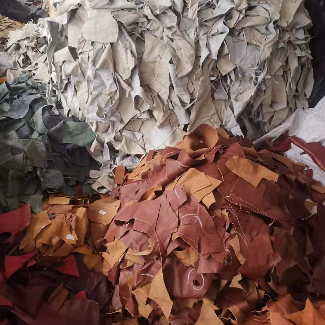 Long-Term Wholesale Leather Scraps Shredded Cowhide Leather Shredded Leather Labor Protection Gloves First Layer Cowhide Recycled Leather