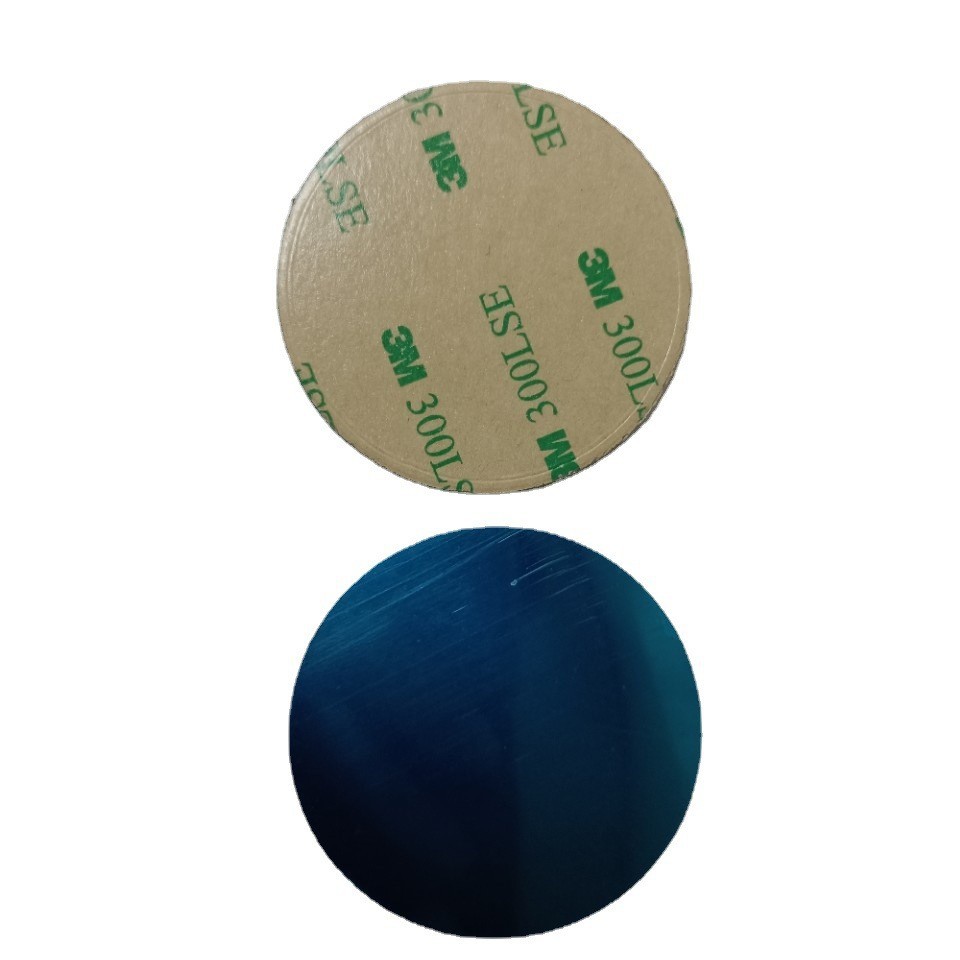 Wholesale mobile phone bracket magnetic sheet manufacturer round magnetic suction sheet in stock straight hair 15-60 plus back glue plus 9448 glue