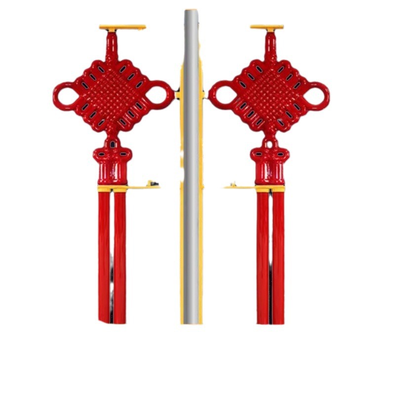 Led Chinese Knot Chinese Dream 6m Light Rod Acrylic Lantern Light Box Outdoor Solar Street Light Rod Decorative Light