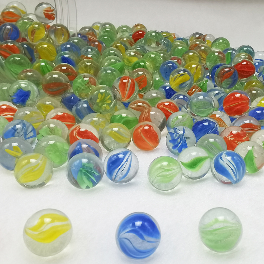 14MM marbles 16 glass beads 25MM glass ball marbles children's game machine marbles rolling ball 10MM transparent beads