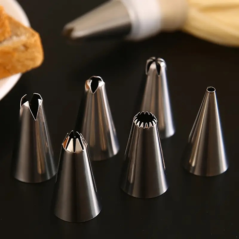 Stainless steel decorating nozzle suit cake decorating tool cream glue decorating nozzle small size opp bag card in stock