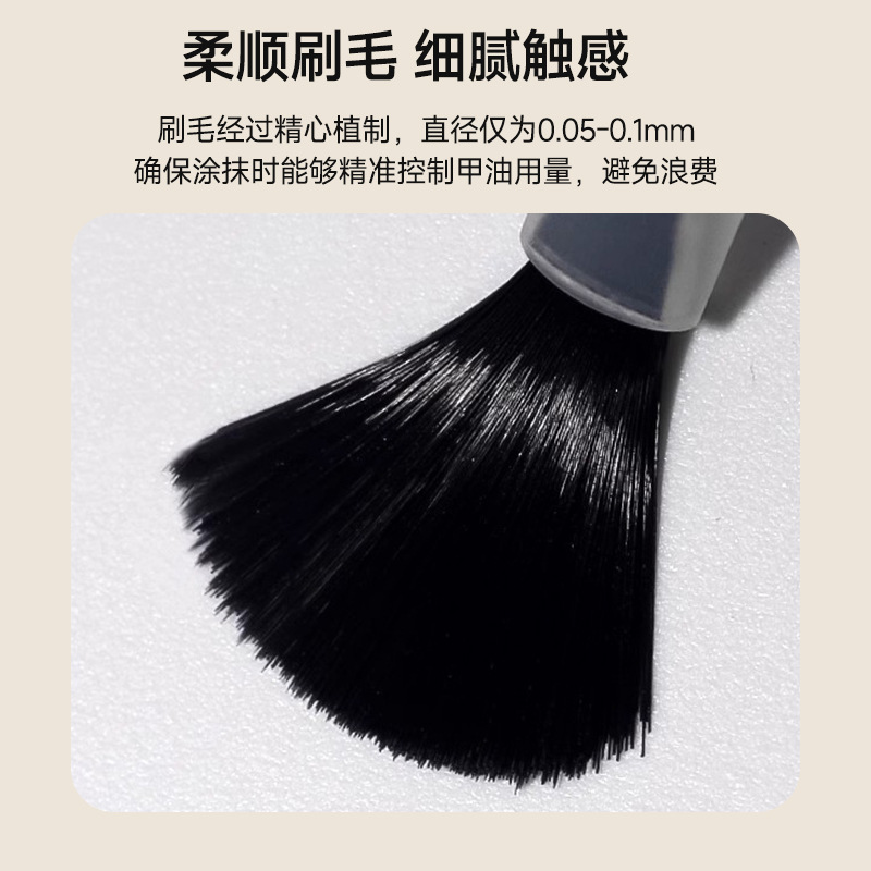 New nail brush pure handmade brush nail brush nail brush brush curved brown brush 15ml brush