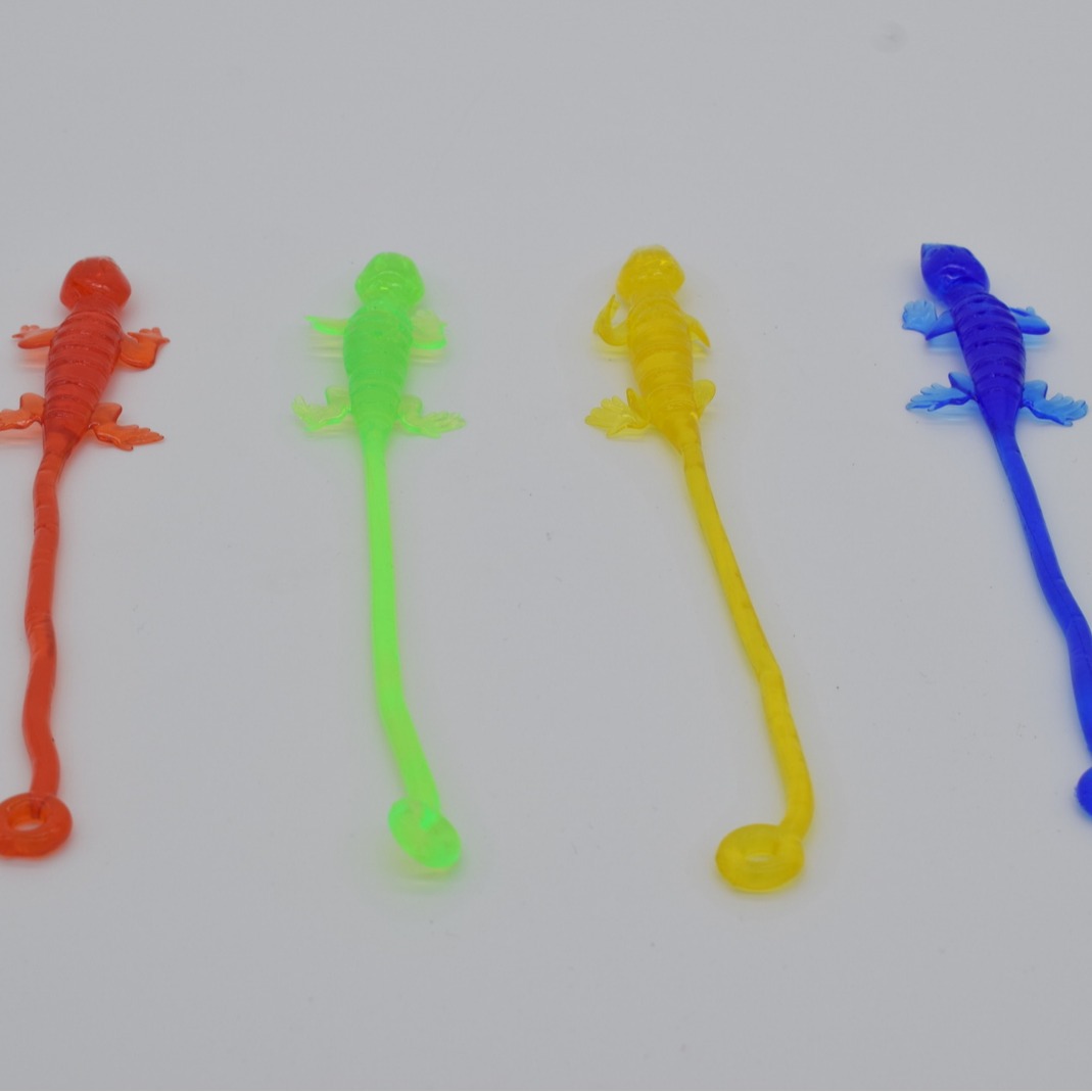 Children's plastic soft material vent sticky creeper gecko toy stretch toy vent toy