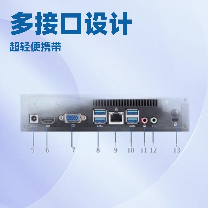 Tengchuang Cloud Terminal I5 13400 Fat Terminal Office Teaching Home Training Mini Computer Supports Cross-Segment