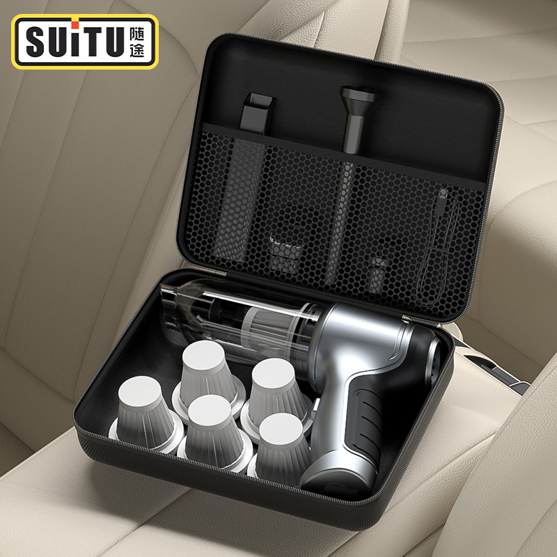 Черная сумка для косметики с пылесосом Портативная сумка для косметики Цифровые аксессуары 3C Коробка для хранения Eva Сумка для наушников и кабеля данных