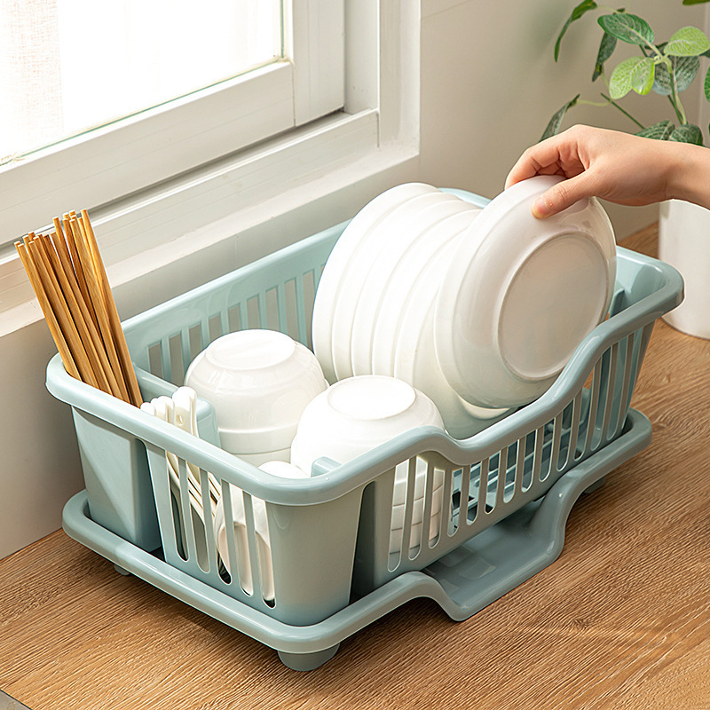 Household Kitchen Drain Dish Rack Dish Storage Rack Sink Rack Tableware Countertop Bowls and Chopsticks Drain Storage Box