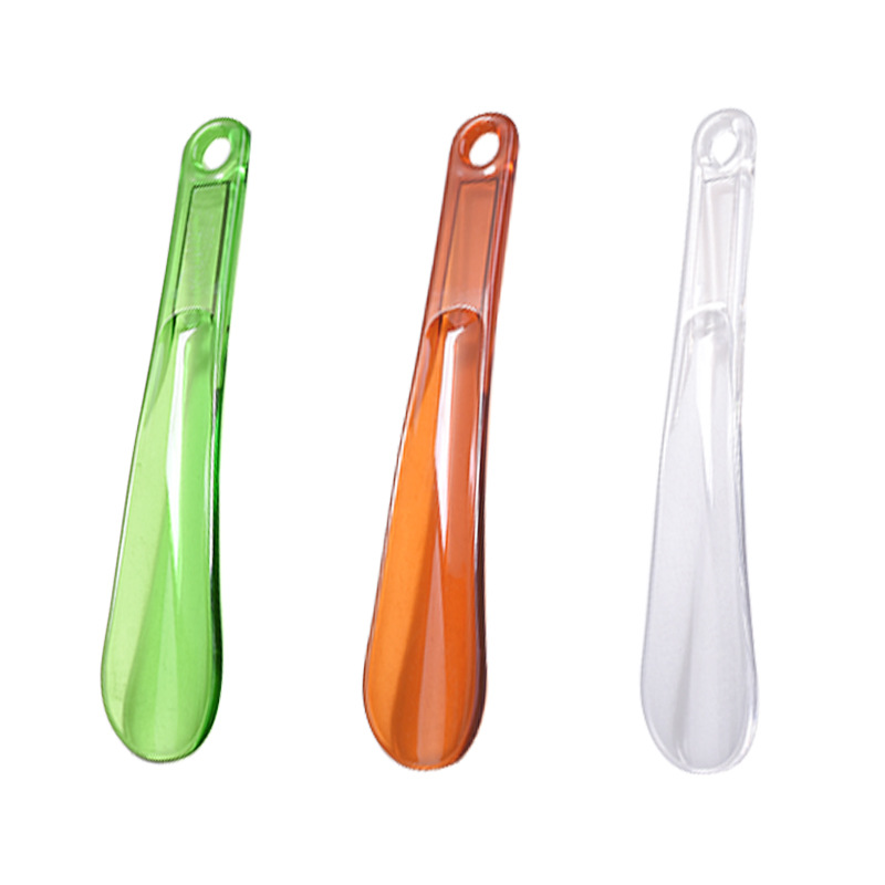 Factory Price Direct Sales Plastic Small Shoehorn 23cm Long Shoehorn Portable Easy Storage Shoe Walking Shoe Puller Shoe Lifter