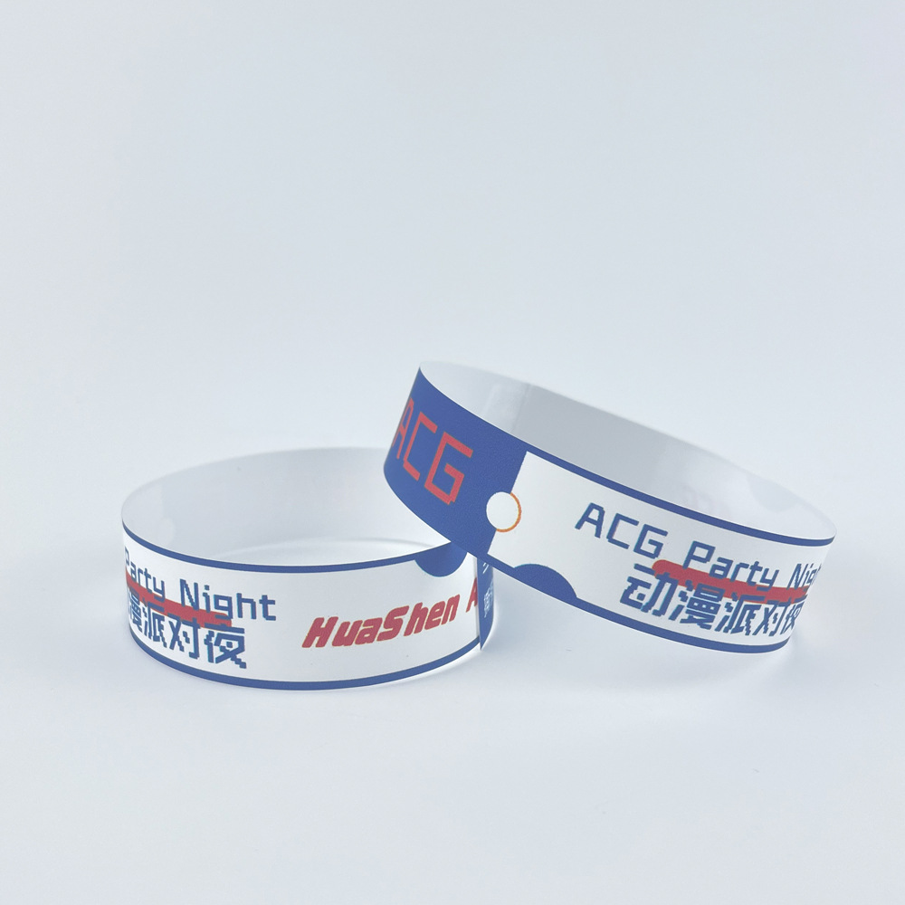 Factory direct spot disposable bracelet children's playground tickets bracelet naughty Fort DuPont paper wristband