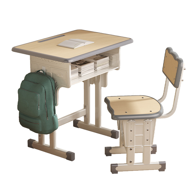 School Same Style Primary School Student Desk Writing Desk and Chair Desk Children's Study Table Home Children's Homework Desk Set