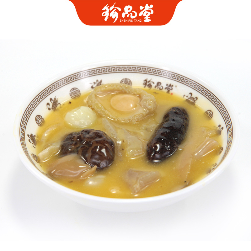 Source Factory Buddha Jumps over the Wall Heated Ready-To-Eat Sea Cucumber Abalone Pre-Made Dishes Semi-Finished Products 200g Canned Commercial Buddha Jumps over the Wall