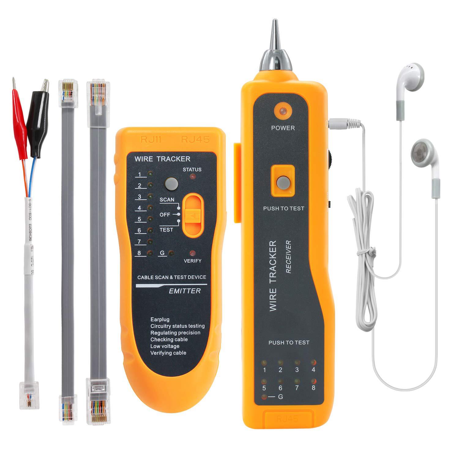 Towei Jw-360 Network Telephone Line Finder Network Cable Line Finder Cable Tracker Line Tester Line Finder Line Patrol
