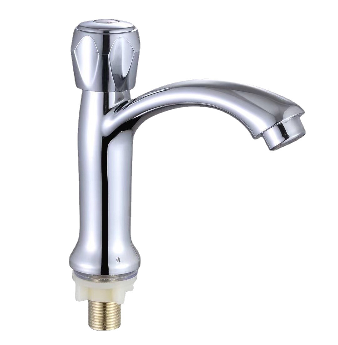 Manufacturer Wholesale Bathroom Dormitory Single Hole Plastic Steel Public Toilet Cold Water Basin Faucet Plastic Faucet Single Cold Water Faucet
