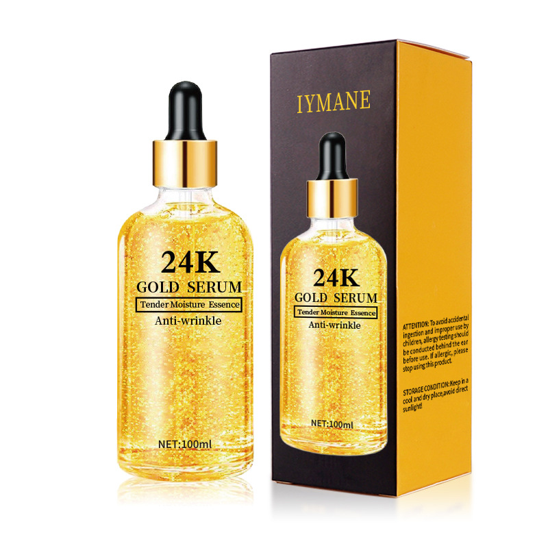 Gold liquid English version explosions moisturizing anti-wrinkle firming skin care products stock solution cross-border factory wholesale