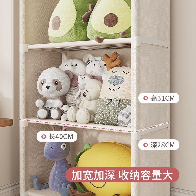 Cross-Border Supply of Simple Bookcases for Home Bedrooms and Living Rooms Multi-Layer Dust-Proof Storage Shelves Simple Bookcases Factory Wholesale