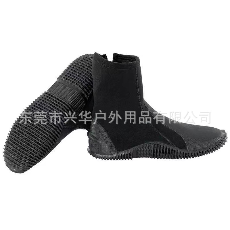 Spot 5mm Surfing Deep Diving River Tracing Shoes for Men and Women High-Top Non-Slip Diving Shoes with Sulfur Shoes Felt Soles with Sulfur Shoes