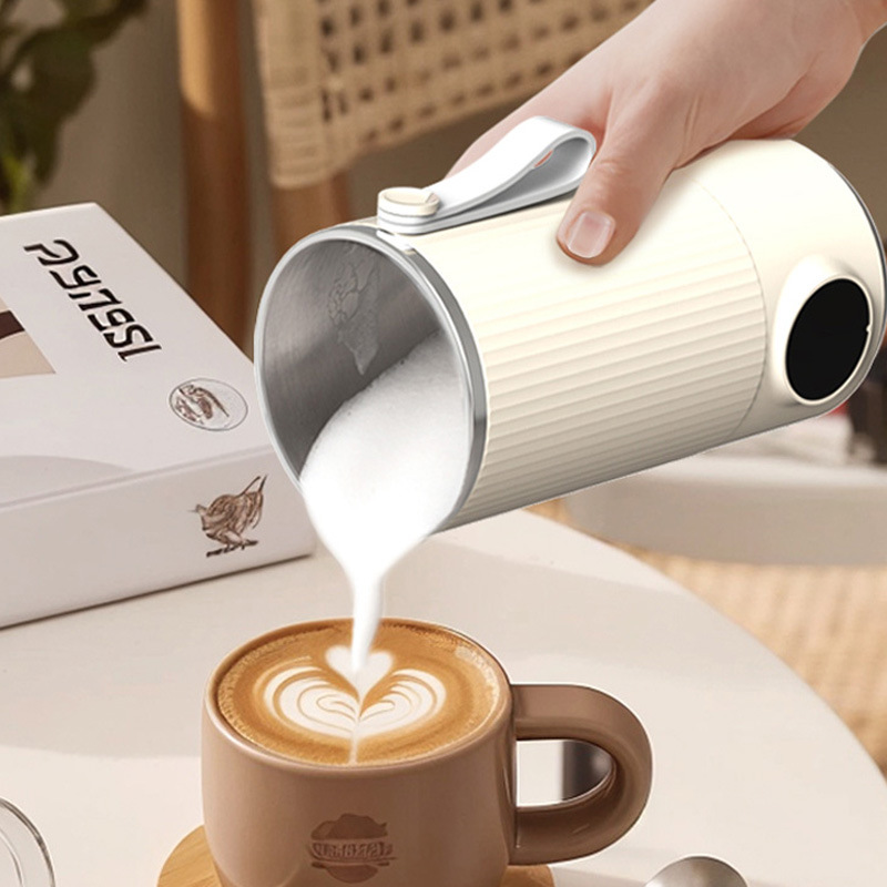 Cross-border Hot Selling Household Milk Foam Machine Milk Heating Foamer Milk Foam Machine Electric Automatic Foam Machine